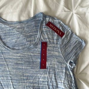 Merona- Target, size L, blue t shirt (full length)